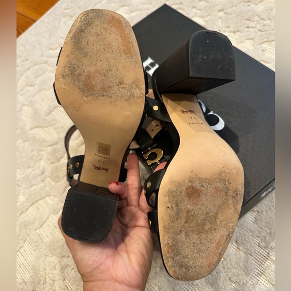 Coach Margaret sandals in black - Picture 5 of 7
